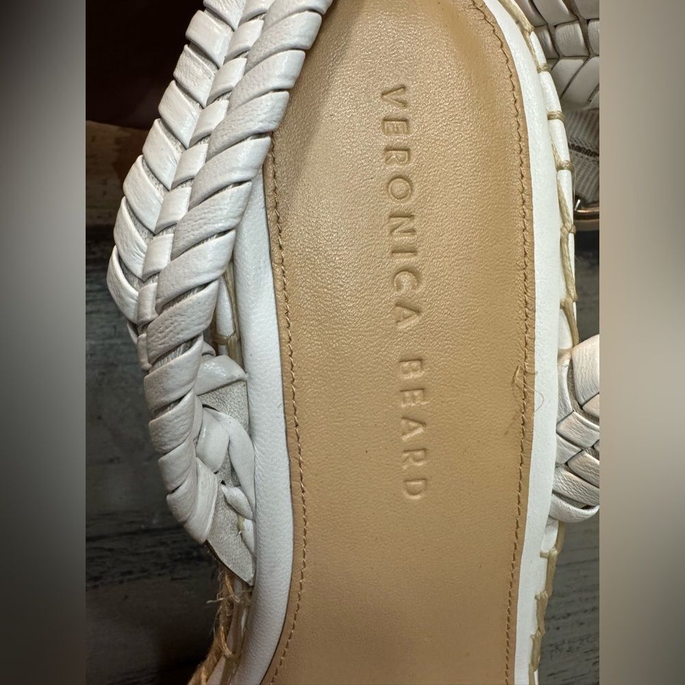 Veronica Beard Rilla Woven Leather Wedge Espadrille Women’s Size 10 - Picture 6 of 10